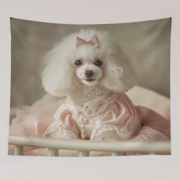 Item preview, Poodle in Pink Dress designed and sold by Elisabeth Lucas.