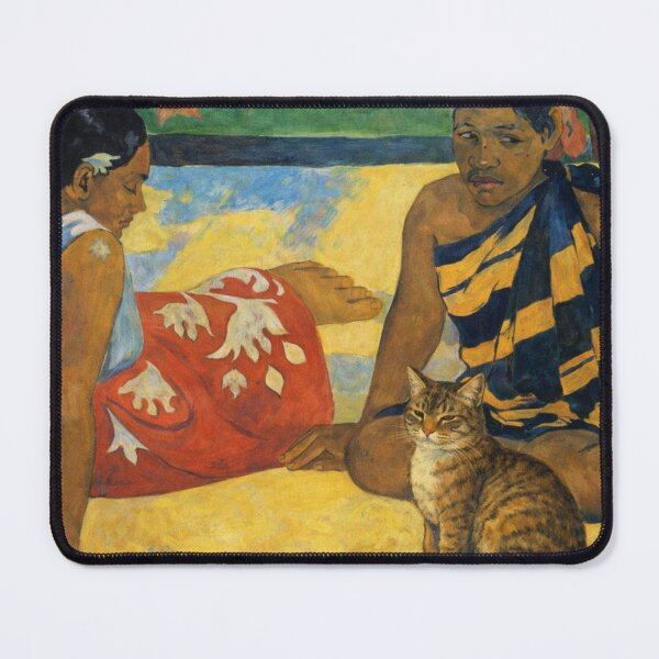 Item preview, Tahitian Women with a Sunlit Cat designed and sold by Ocelot-T.