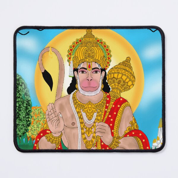 Item preview, Hanuman Spiritual Strength Design – Contemporary Hindu Art designed and sold by Harshit_Digital_Arts.