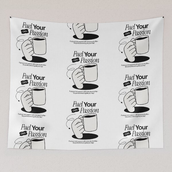 Item preview, Own Your Passion - Minimalist Coffee Mug Line Art (Black) designed and sold by MotionBanana Art.