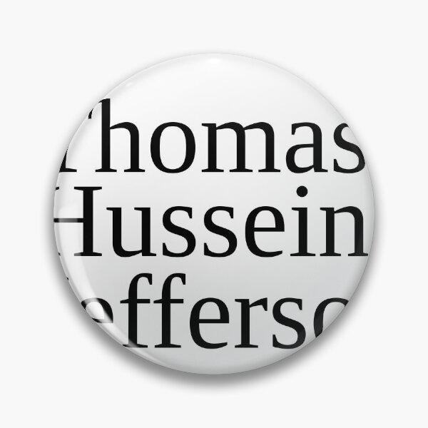 Item preview, Thomas Hussein Jefferson designed and sold by Maple Street Designs.