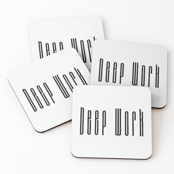 Item preview, Deep Work - Minimalist High Productivity & Focus Quote designed and sold by Miniature Store.