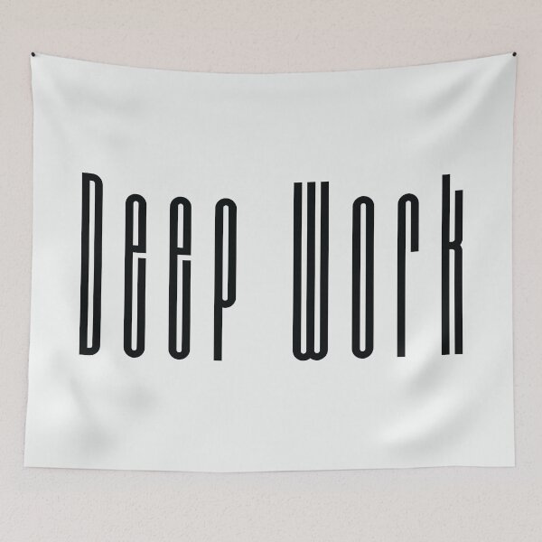 Item preview, Deep Work - Minimalist High Productivity & Focus Quote designed and sold by Miniature Store.