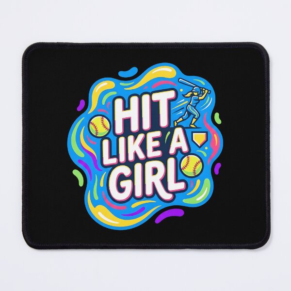 Item preview, Hit like a girl | Softball designed and sold by SocialStaticz.