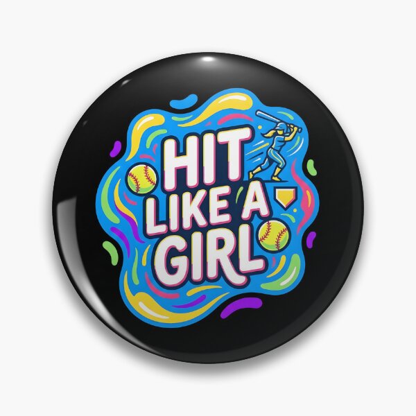 Item preview, Hit like a girl | Softball designed and sold by SocialStaticz.