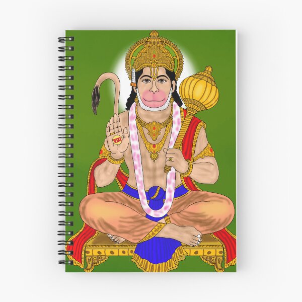Item preview, Lord Hanuman Blessing Design – Sacred Hindu Mythology Art designed and sold by Harshit_Digital_Arts.