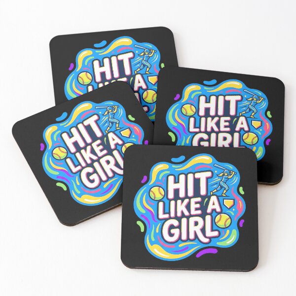 Item preview, Hit like a girl | Softball designed and sold by SocialStaticz.