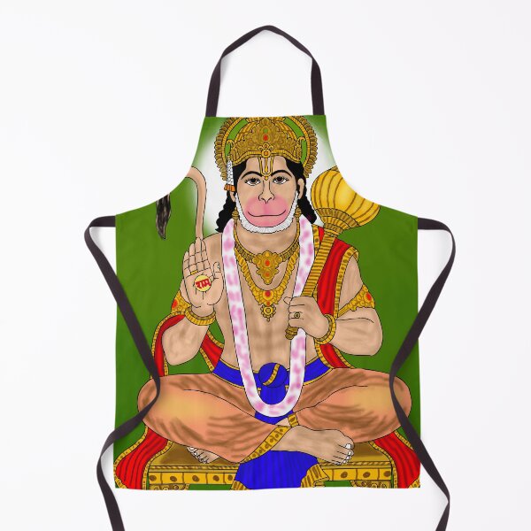 Item preview, Lord Hanuman Blessing Design – Sacred Hindu Mythology Art designed and sold by Harshit_Digital_Arts.