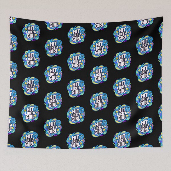 Item preview, Hit like a girl | Softball designed and sold by SocialStaticz.