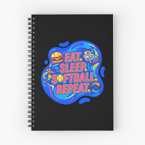 Item preview, Eat. Sleep. Softball. Repeat | Softball designed and sold by SocialStaticz.
