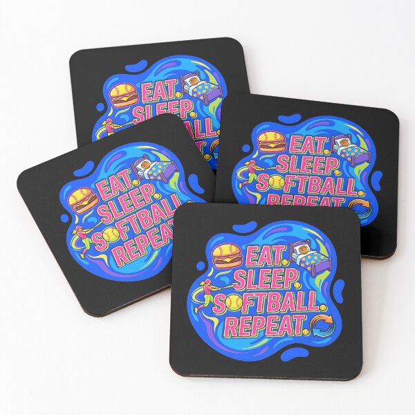 Item preview, Eat. Sleep. Softball. Repeat | Softball designed and sold by SocialStaticz.