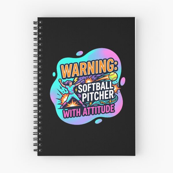 Item preview, Warning: softballl pitcher with attitude | Softball designed and sold by SocialStaticz.