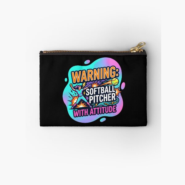 Item preview, Warning: softballl pitcher with attitude | Softball designed and sold by SocialStaticz.