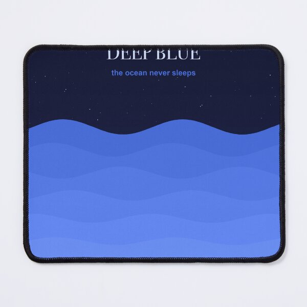 Item preview, Deep Blue Dark Aesthetic Art Print designed and sold by NocturnalGoods.