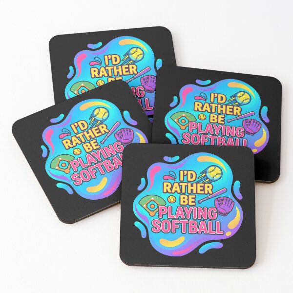Item preview, I'd rather be playing softball | Softball designed and sold by SocialStaticz.