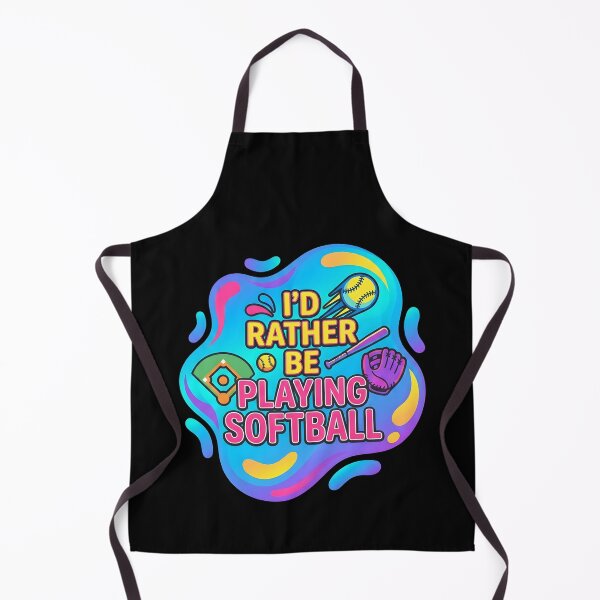 Item preview, I'd rather be playing softball | Softball designed and sold by SocialStaticz.