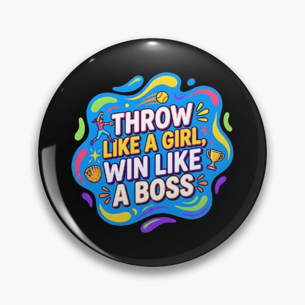 Item preview, Throw like a girl, win like a boss | Softball designed and sold by SocialStaticz.