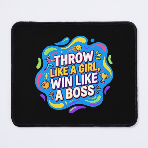 Item preview, Throw like a girl, win like a boss | Softball designed and sold by SocialStaticz.