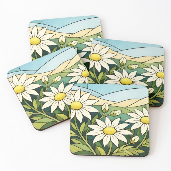 Item preview, Vintage Flannel Flower Stained Glass designed and sold by scicilysimonee.