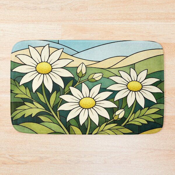 Item preview, Vintage Flannel Flower Stained Glass designed and sold by scicilysimonee.