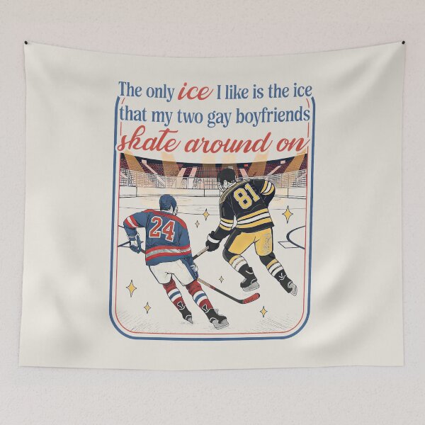 Item preview, The Only ICE I Like Is The Ice My Two Gay Boyfriends Skate Around On Vintage Comfort Colors T-Shirt – Heated Rivalry Hockey Romance Fan Gift designed and sold by ZWITABLDIYA.