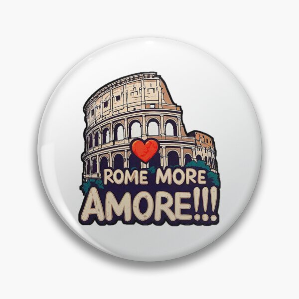 Item preview, Heart And Colosseum ROME MORE AMORE!!! designed and sold by Giulivo Store Graphic.