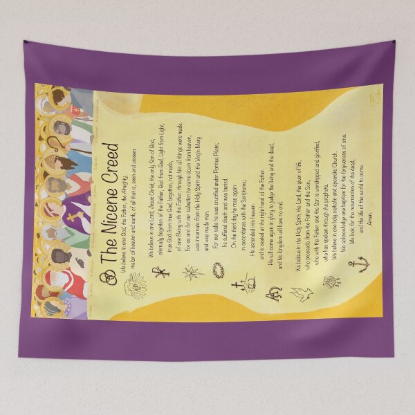 Item preview, The Nicene Creed (with Filioque) Children's Poster designed and sold by FentonMusicArt.