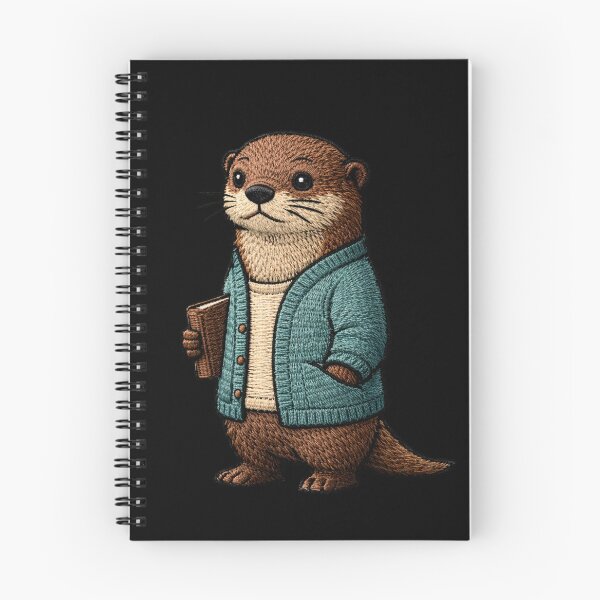 Item preview, Creative Introvert Otter – Minimal Embroidered Patch Aesthetic Art designed and sold by ColorSplash123.