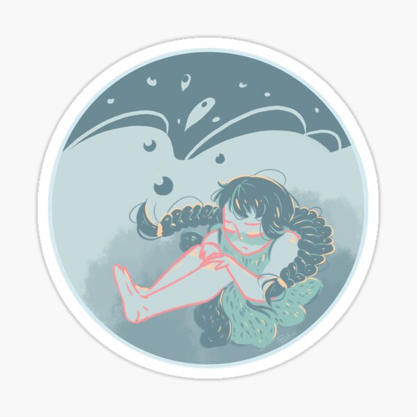 Water girl Sticker