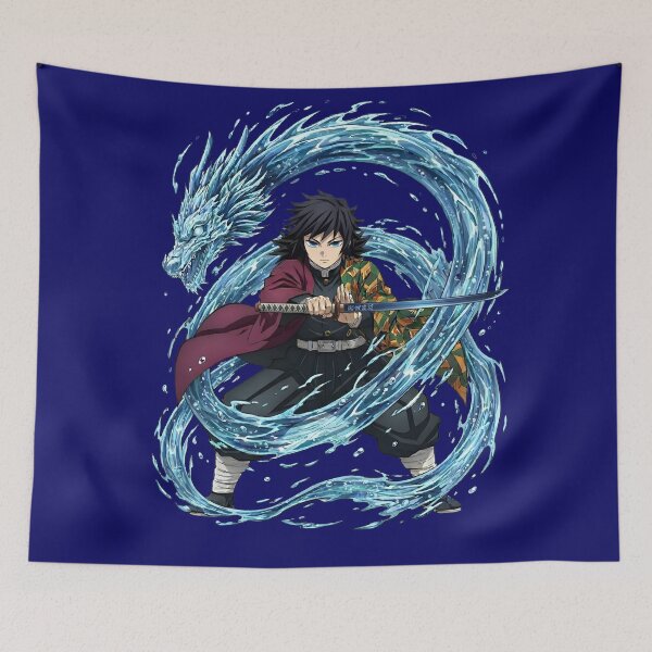 Item preview, Giyu Tomioka Water Dragon Anime Art Design designed and sold by Innova_Creations.