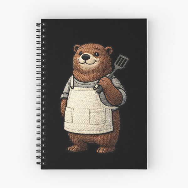 Item preview, Street Food Chef Bear – Premium Embroidered Patch Aesthetic Art designed and sold by ColorSplash123.