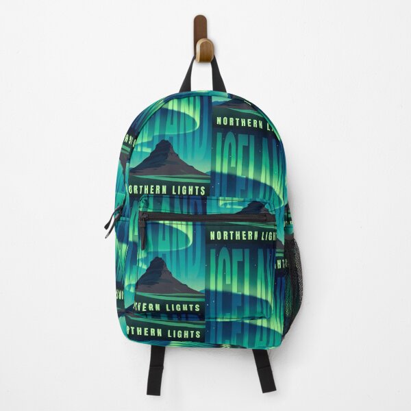 Item preview, Iceland Travel – Northern Lights Vintage Art designed and sold by Atlas Poster Co..