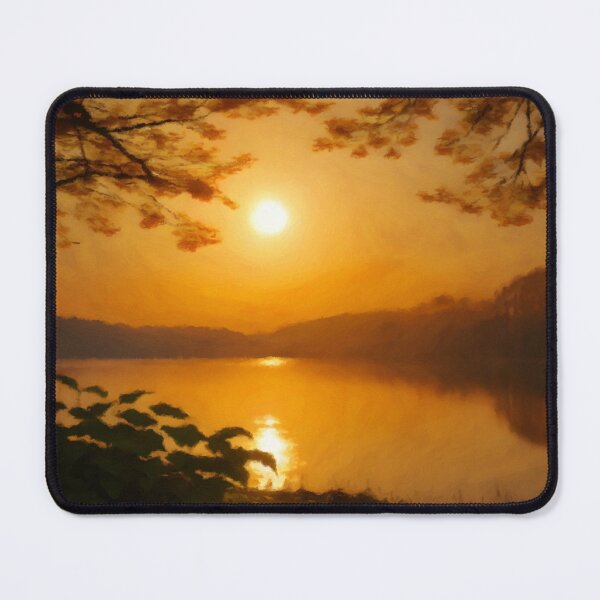 Item preview, Golden Sunrise Over Serene Pond designed and sold by Zeph1.
