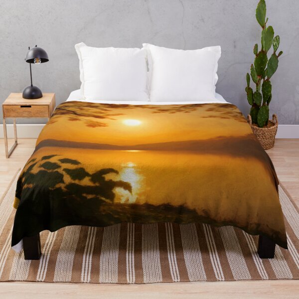 Item preview, Golden Sunrise Over Serene Pond designed and sold by Zeph1.