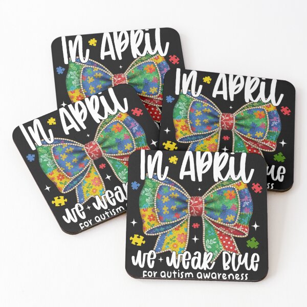 Item preview, In April We Wear Blue For Autism Awareness designed and sold by vintagearttee.
