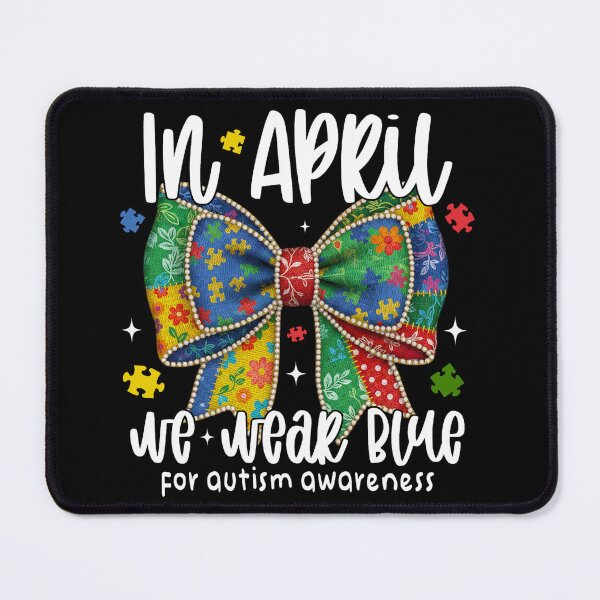 Item preview, In April We Wear Blue For Autism Awareness designed and sold by vintagearttee.