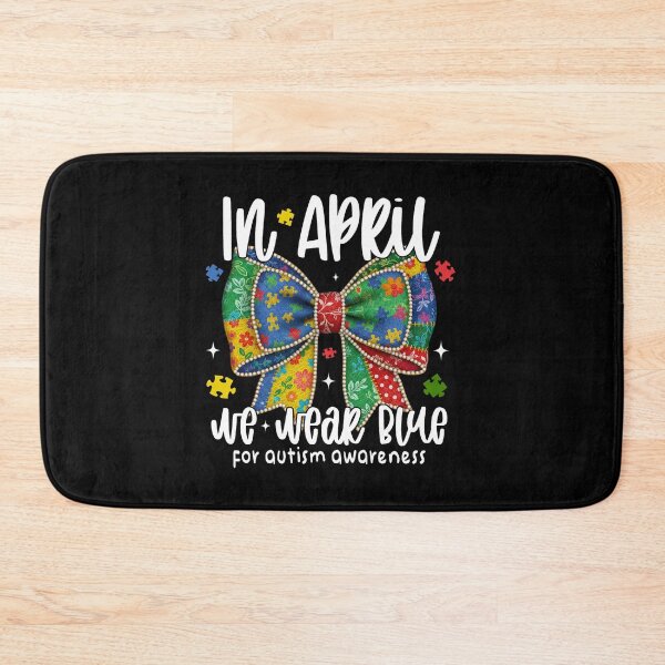 Item preview, In April We Wear Blue For Autism Awareness designed and sold by vintagearttee.