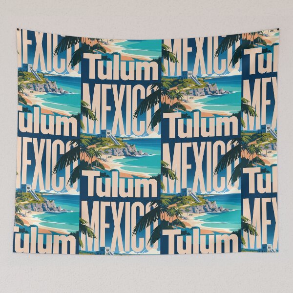 Item preview, Mexico Travel – Tulum Vintage Art designed and sold by Atlas Poster Co..