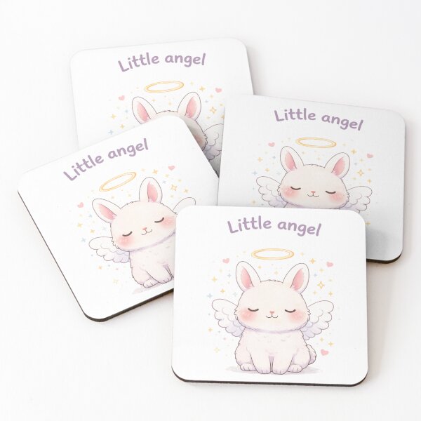 Item preview, Little Angel Bunny – Cute Kawaii Pastel Rabbit with Wings | Honey Pastel Design designed and sold by Honey-Pastel.