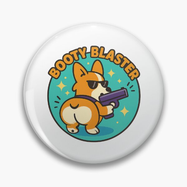 Item preview, Cute Kawaii Corgi Butt, Corgi With A Gun CorgiButt, Corgi Butt designed and sold by graphic-genie.
