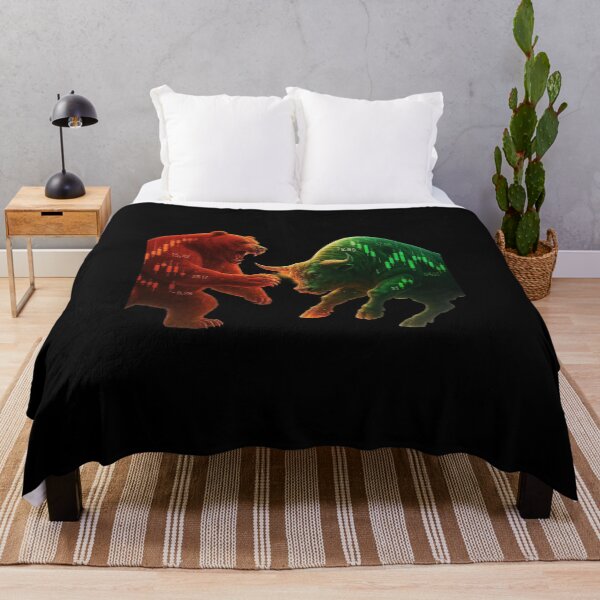 Item preview, Bull vs Bear Market Battle – Stock Trading Art Design designed and sold by Adappai.