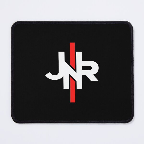 Item preview, Bold Geometric JNR Logo with Red Vertical Stripe – Modern Minimalist Branding for Strong Visual Identity designed and sold by Bright Nest Studio.