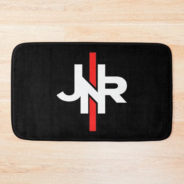 Item preview, Bold Geometric JNR Logo with Red Vertical Stripe – Modern Minimalist Branding for Strong Visual Identity designed and sold by Bright Nest Studio.