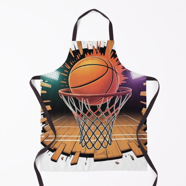 Item preview, Game Time Slam – Explosive Basketball Hoop Art designed and sold by KUT&BOLD.