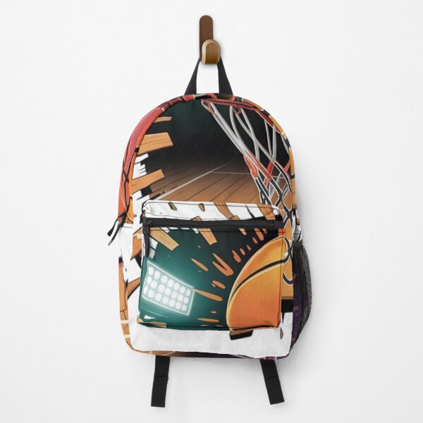 Item preview, Game Time Slam – Explosive Basketball Hoop Art designed and sold by KUT&BOLD.