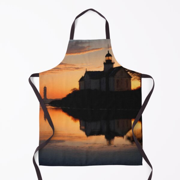 Item preview, Sunset Silhouette Lighthouse Keeper's House designed and sold by Zeph1.