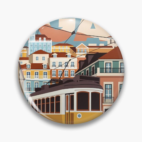 Item preview, Portugal Travel – Lisbon Vintage Art designed and sold by Atlas Poster Co..