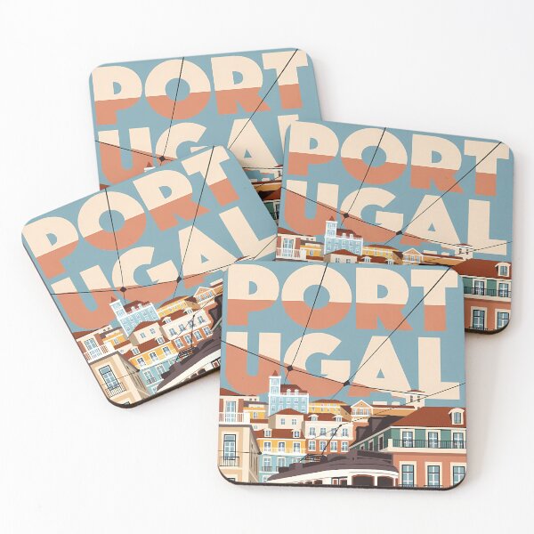 Item preview, Portugal Travel – Lisbon Vintage Art designed and sold by Atlas Poster Co..
