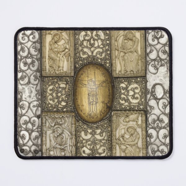 Item preview, Medieval Gospel cover in silver & ivory, 11th century designed and sold by Classical Weasel.