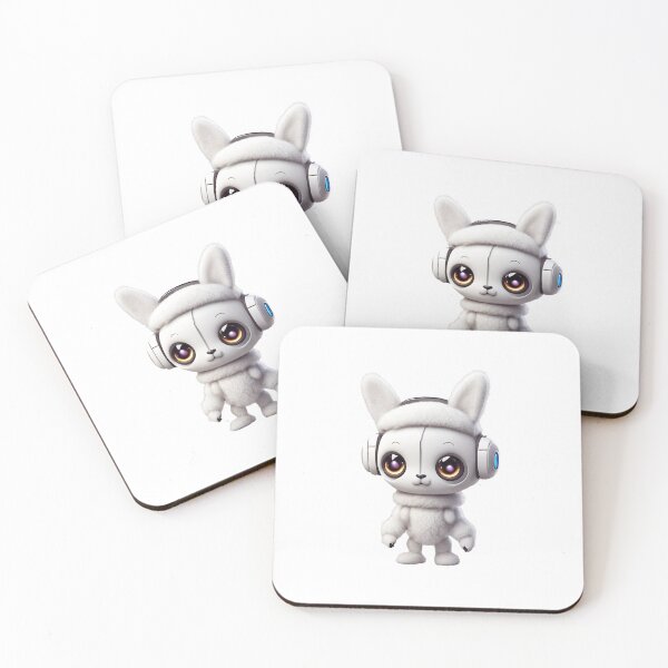 Item preview, Chatbot white hare in headphones designed and sold by AstaMiralda.